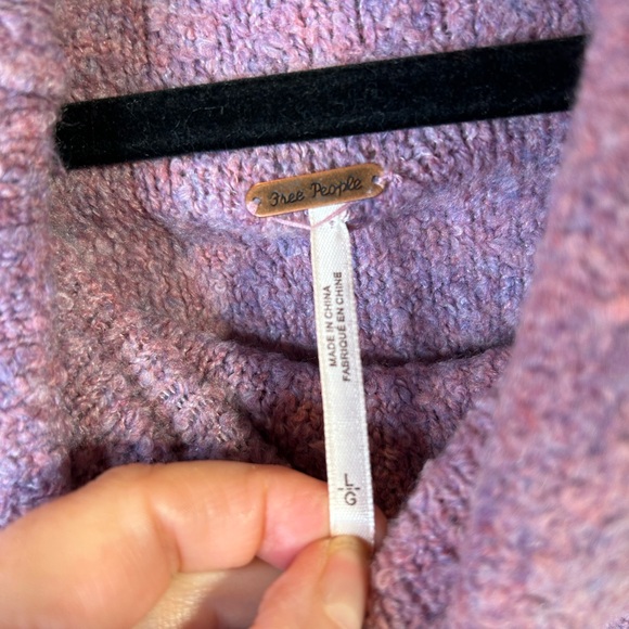 NWT Free People lavender cowl neck sweater - Picture 2 of 5
